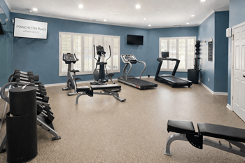 Fitness center with cardio strength & training machines